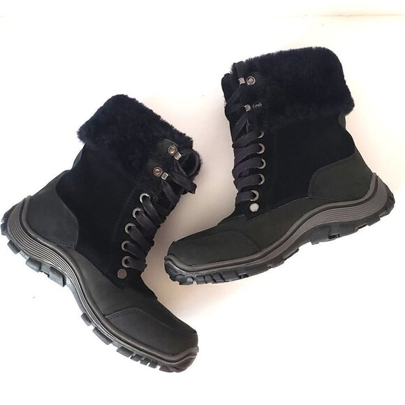 NWT PAJAR Waterproof Insulated Shearling Collar Hiking Snow Winter Boot EU 38 - Picture 6 of 14